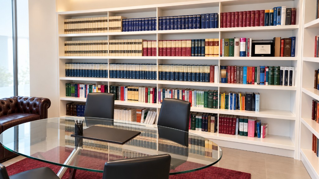 Sala riunioni dello Studio con biblioteca legale